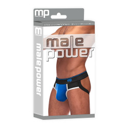 male power Jockstrap RETRO SPORT Bleu